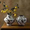 Jingdezhen Ceramic Wabi-sabi Zen Large Vase: Retro Coarse Pottery Chinese Handmade Flower Arrangement Ornament