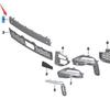 BMW X5 G05 Mittdekorationslist för främre stötfångare - 51118099662