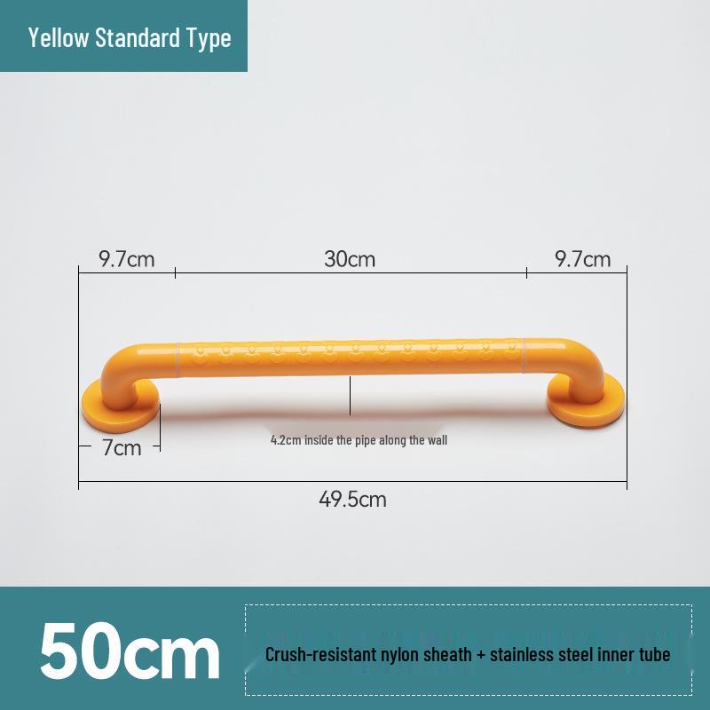 Stainless Steel Bathroom Handrail for Disabled, Elderly, and Pregnant Women