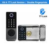 Acciaio Inossidabile Doppia Impronta W7 Cancello Esterno Impermeabile TT Lock/ Tuya Smart Door Lock Serratura Elettronica Digitale Serratura