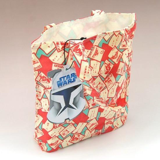 STAR WARS Tote Bag Using Printed Tenugui Fabric SW-Bag-01