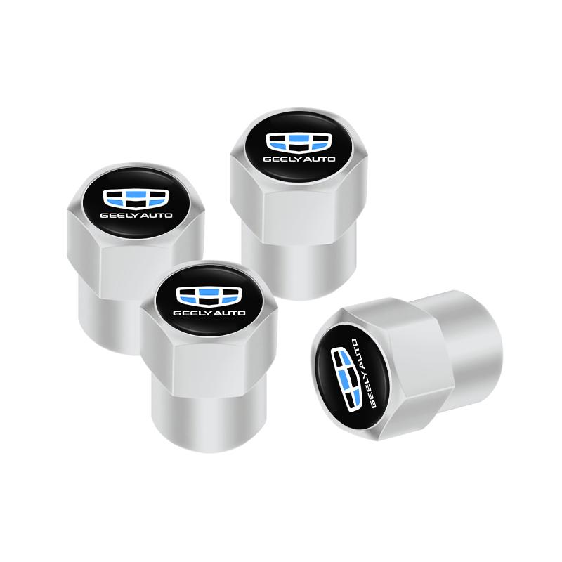 4pcs Car Wheel Tire Caps Airtight Cover For Geely Coolray Geometry C GX3 Emgrand EC7 LC Panda Tugella Binray X7 Okavango Atlas