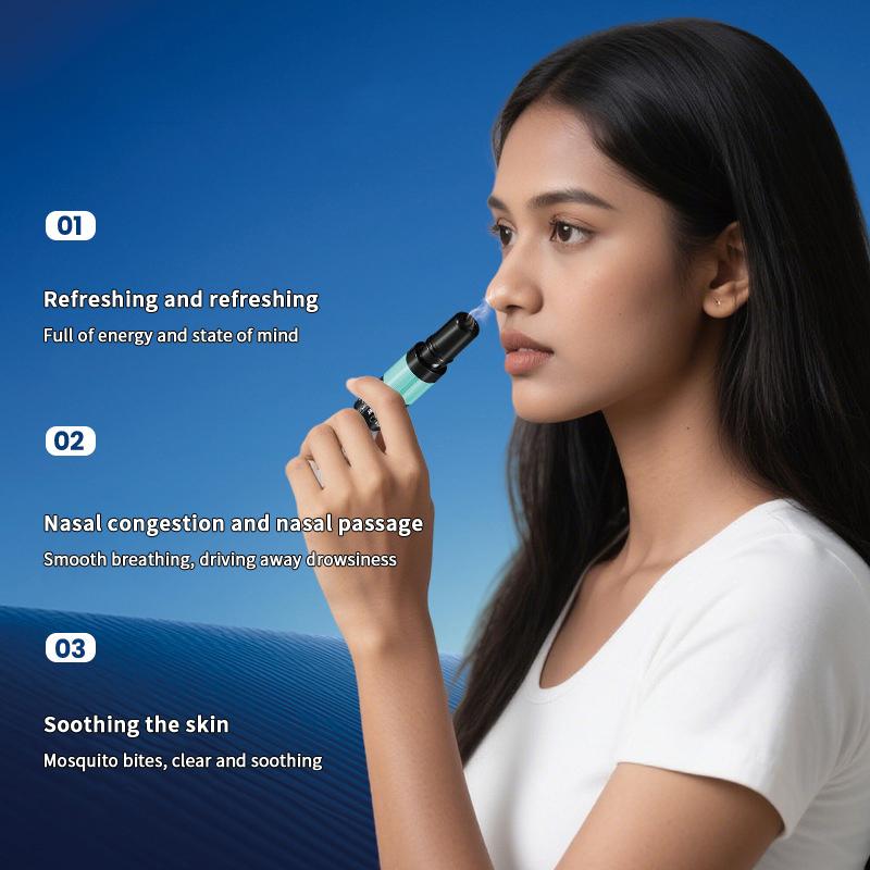 1/6Pcs Nasal Stick Long Lasting Effect Refreshing Stick Plant Essential Oil Ingredients Nasal Inhalation Cooling Oil