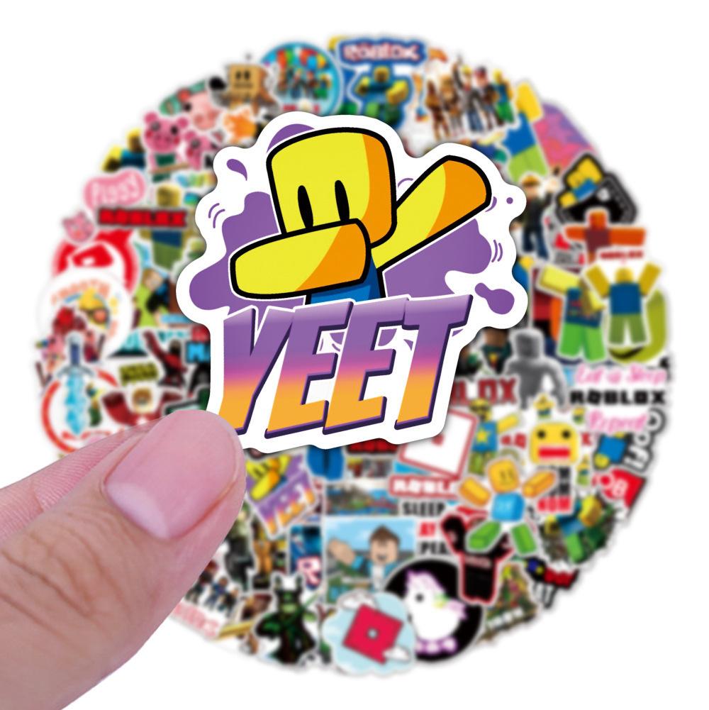 Roblox Stickers 100 Pcs Self Adhesive Water Resistant Vinyl Decals Designed For Laptop Luggage Notebook Children Activity Fans Creative Stickers
