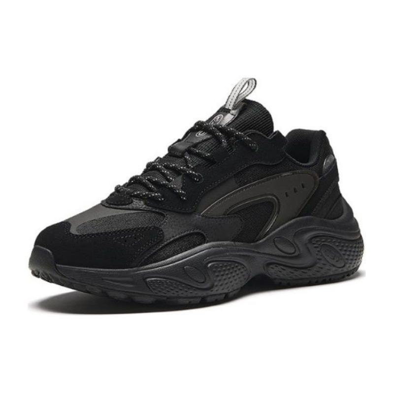 Anta Men Trendy Shock-absorbing Low-top Casual Shoes Black 112428853-2
