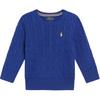 Polo Embroidered Logo Crew Neck Long Sleeve Knit Sweater Slim Fit Kids Sweater 323702674-080