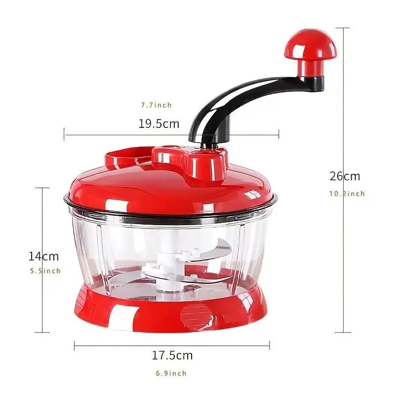 2025 Multifunctional Minced Meat Food Processor Chili Garlic Slicer Manual Multifunctional Food  Vegetable Fruit Chop Up Machine