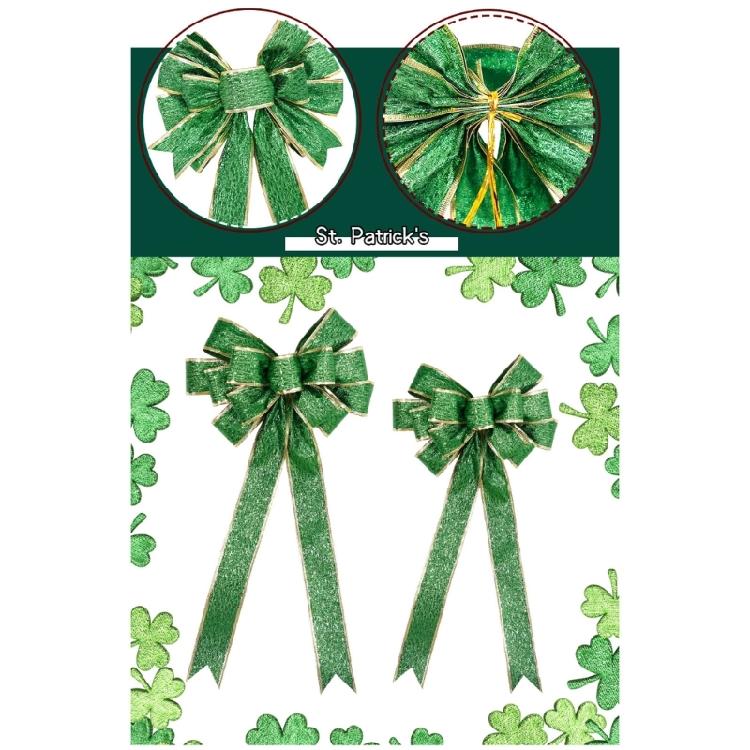 Holiday Bows for Front Door Wreath Decorations Tree Top Bow Ornament