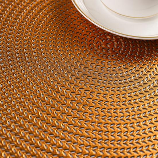 Talos 38cm Round PVC Eco-friendly Bowl Dish Placemat Heat Insulated Dinning Table Mat
