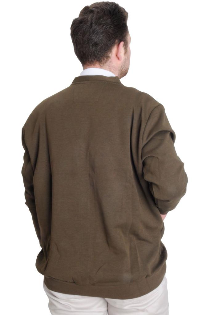 Men's Plus Size Plus Size Cardigan Mode Xl Plus Size Men's Cardigan Buttoned Double Face Khaki