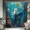 Fantasy Ocean Shower Curtain: Embrace the Whimsical Design, Soft Fabric, and Magical Vibes for Your Unique Bathroom