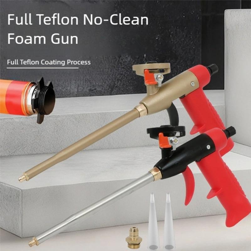 Foam Expanding Sprayer Applicator Foaming Jet Applicator Metal Sprayer Pump Sealant Caulking Tool for House Renovation