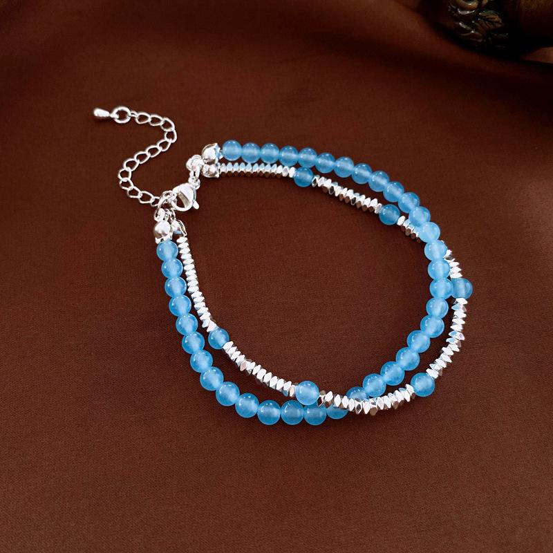 French temperament cold wind zircon star pearl bracelet light luxury bracelet sweet versatile jewelry