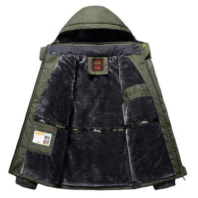 Winter Fleece Military Jackets Men Waterproof Outwear Parka Mens Windbreaker Warm Raincoat Coat