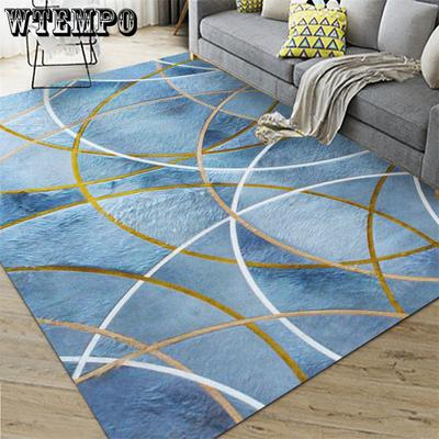 Tapis de sol antidérapant à géométrie pour salon et chambre à coucher, doux et luxueux, style nordique, décoration de la maison