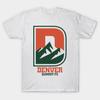 Herren Schwarzes T-Shirt mit Aufdruck Denver Summit Fc No-Cut Transferpapier Druck Baumwoll-T-Shirt