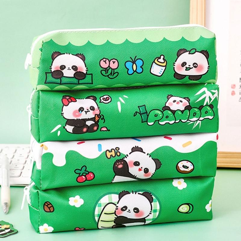 Large Capacity Pencil Case Cartoon Pen Pouches Light Weight Pencil Case Travel Cosmetic Storage Bag for Student Girl