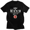Custom Vintage Mash Tv Show Tshirts for Men Short Sleeves Casual T Shirt Cool Tshirts Loose Fit 100 Cotton Tees Gift