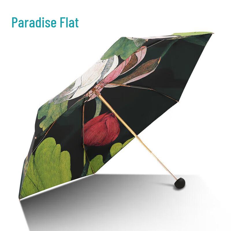 Paradise Umbrella Chinese Style 5-Fold UV Protection Sun & Rain Umbrella