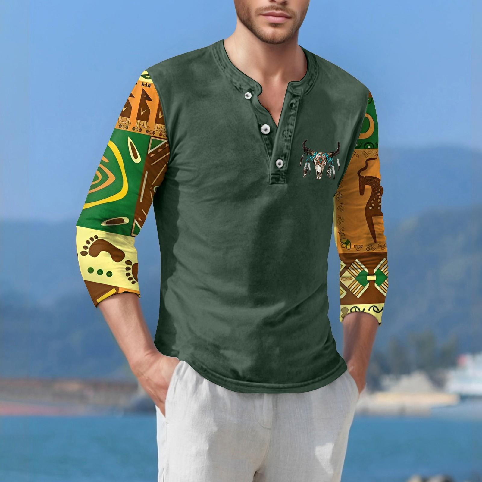 

Мужская футболка уличная повседневная мода с длинными рукавами M