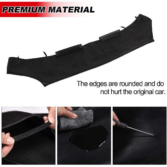 

Hood Shield Protector Stone Guard Compatible with Toyota Tundra Sequoia 2022-2025, Leather Foldable Easy Storage Car Protection Accessories