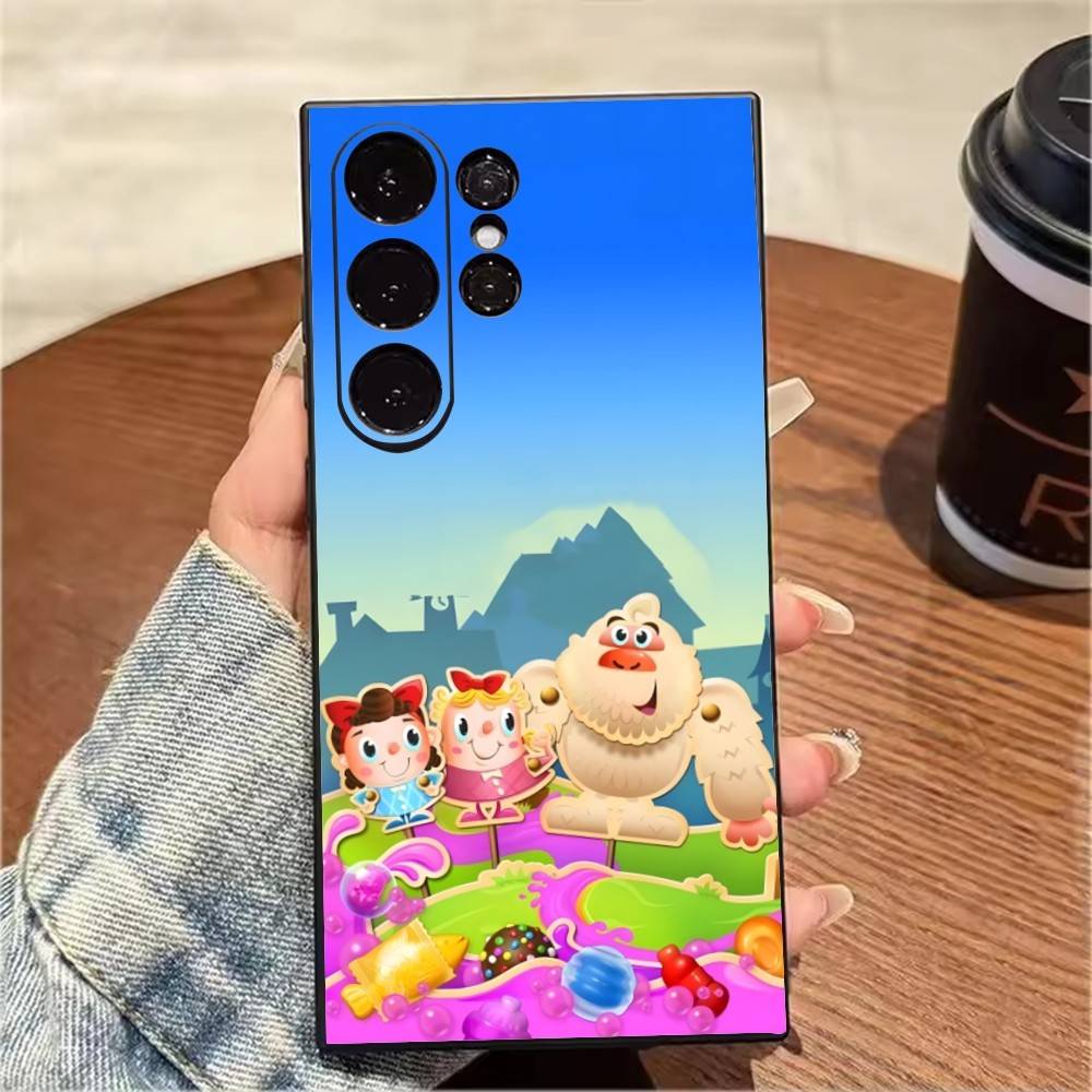 CCS Game C-Candy C-Crush Parinting Phone Case For Samsung S25,S24,S21,S22,S23,S20,Ultra,S26,Plus,Fe,Note,5G Black Cover