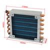 Small shell condenser radiator refrigerator freezer water-cooled aluminum fin and copper tube heat exchanger with fan air-cooled