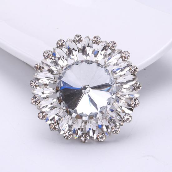 

Брошь, значок, гальваника, стразы, геометрическая форма, темперамент, декоративное платье, устойчивая к ржавчине круглая брошь в форме цветка