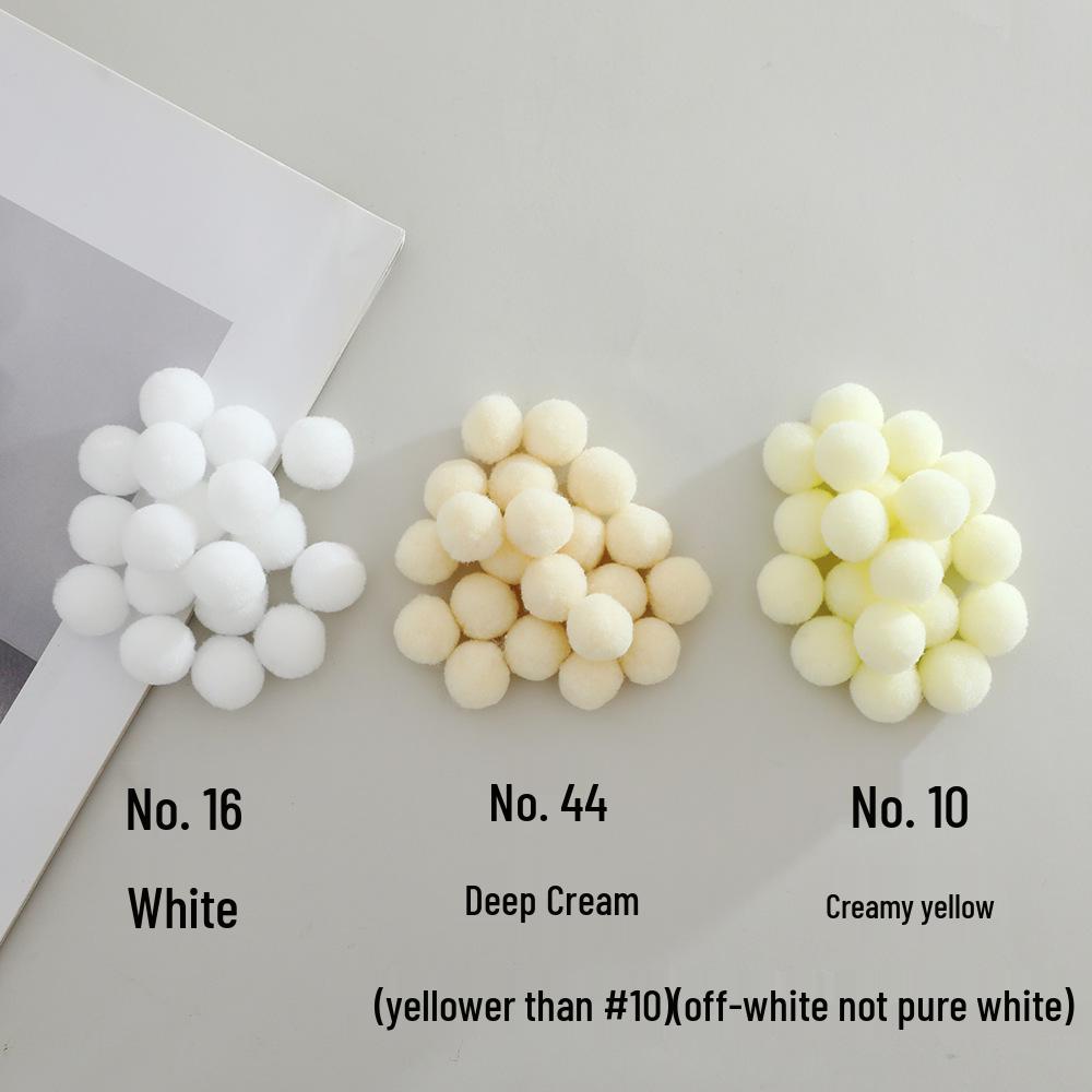2.5cm High Elastic Plush Balls - Handmade DIY Toys & Decorative Accessories