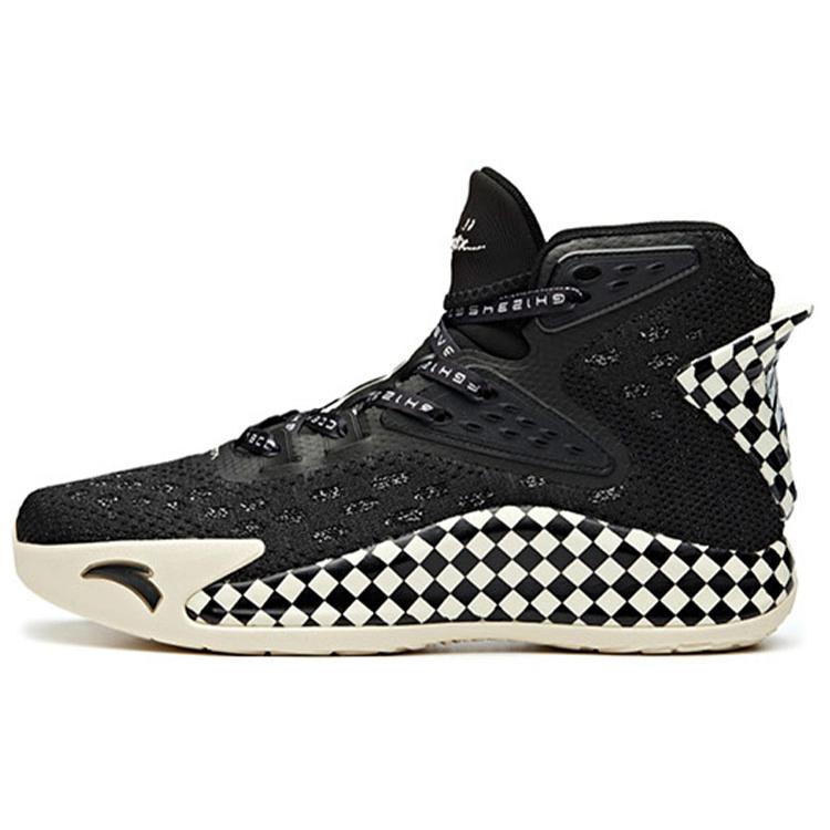 New Anta KT5 High Top Performance Basketball Shoes Men's Black White 112011101-10