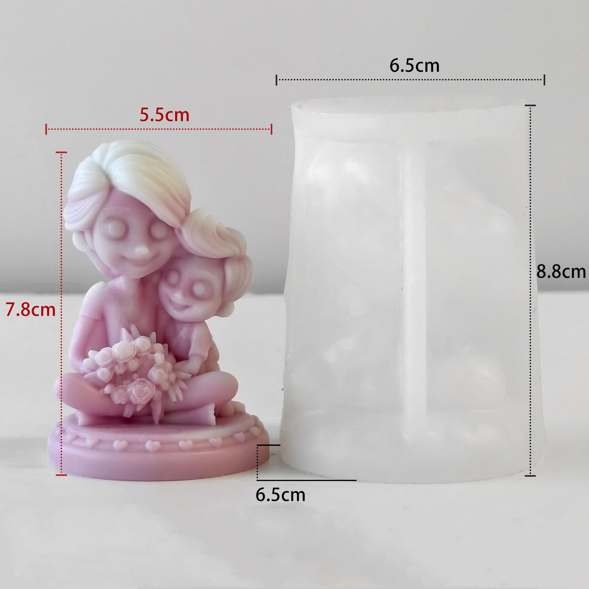 

Форма для ароматической свечи ко Дню матери, силиконовая форма для DIY, капельный гипс, диффузор, каменное украшение, силиконовая форма, подарки ручной работы ко Дню матери