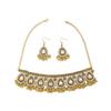 Bohemian Indian Style Rhinestone Tassel Necklace & Earrings Set for Women