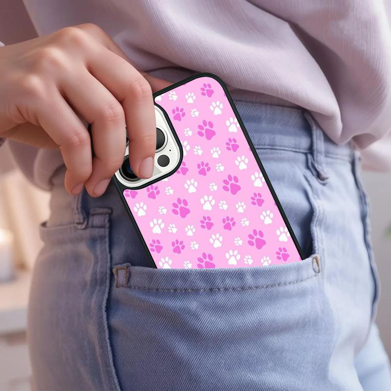 Paws Paw Pattern Cute Dog Cat Phone Case For iPhone 17 Air 15 16e 14 13 Pro Max Coque 12 11 Pro Max PLUS cover