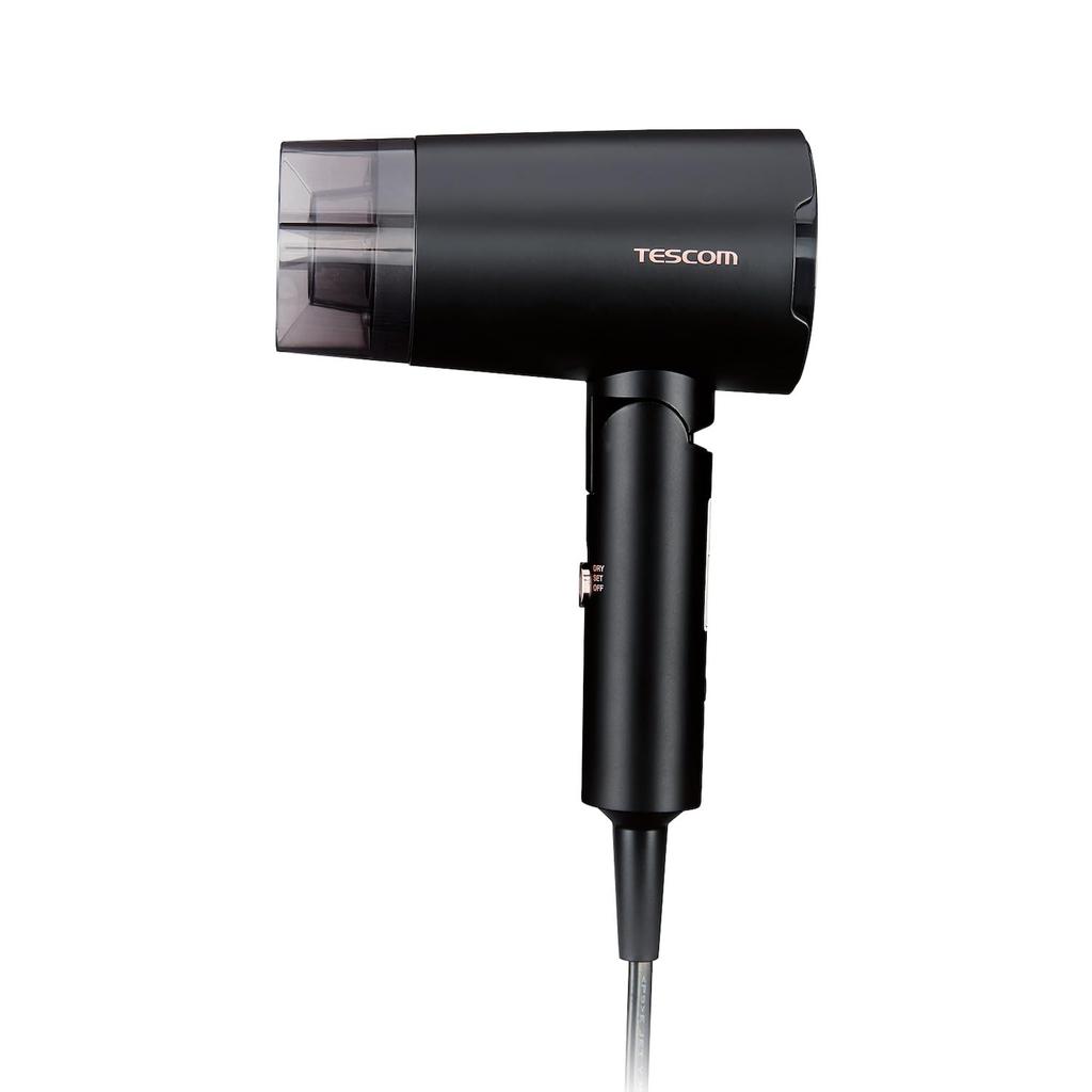 TESCOM Hair Negative Foldable with Overseas C Type Conversion Plug Automatic Voltage Switching Rakuten Plug Dryer, Ion, Lightweight, Compact,