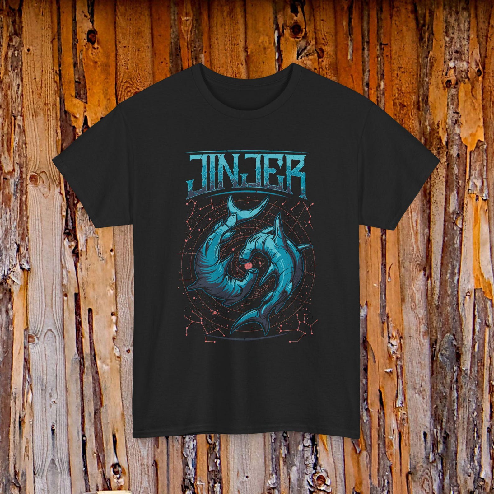Футболка с логотипом группы Jinjer Hammerhead Sharks | Музыкальная футболка 2XL