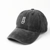 Washed Cotton Baseball Cap with Cartoon Embroidered Design Adjustable Strap Classic Unstructured Fit Casual Outdoor Headwear