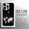 Aircraft route pattern electroplated glass phone case suitable for iPhone 17 16 15 14 13 12 11 Pro Max Plus anti fingerprint