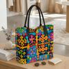  Colorful Bohemian Pattern Tote Bag Large Capacity Daily Casual Shopping Shoulder Bag For Women