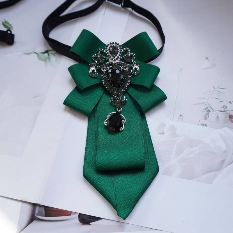 Unisex Bow Tie With Rhinestone Decorations For Men And Women
