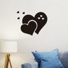 3D Acrylic Wall Stickers Europe Style Hearts Fashion DIY Decals Self-adhesive LOVE Wedding Background Decoration Mirror Ornament
