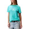 T-shirt confortable décontracté à manches courtes douces et col rond avec lettres pour femmes 47B865G-XDZ