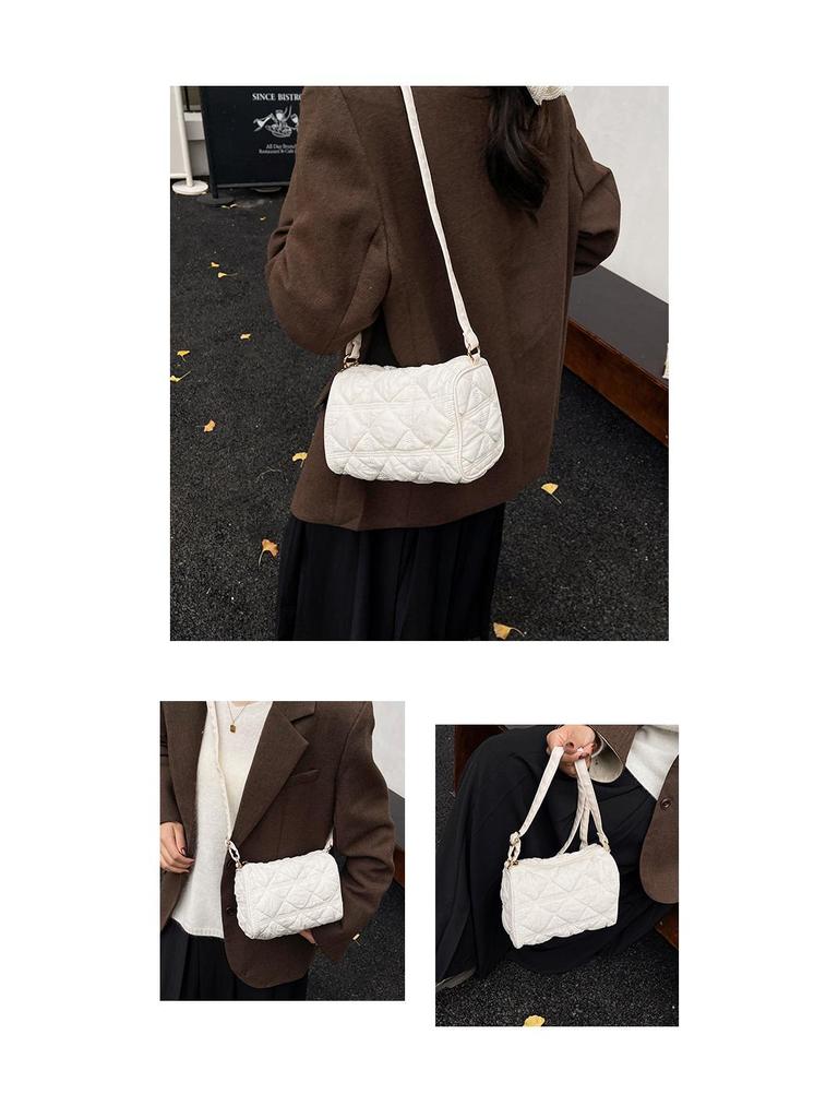 Korean Style Cloud Bubble Crossbody Bag: Niche Pleated Commute Shoulder Bag for Women