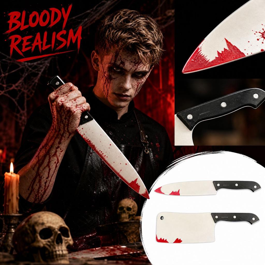 Halloween Plastic Prop with Fake Blood for Costume Party