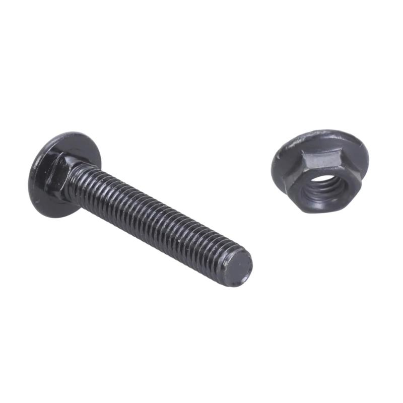 25 Stück M8x60mm Stabile Edelstahl-Schlossschrauben und Bundmuttern Set für Bau und Industriellen Täglichen Gebrauch