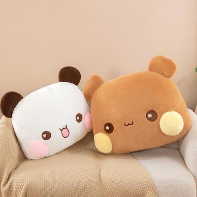Bubu Bear Plush Pillow: Cute Cartoon Emoticon Cushion for Hugging and Gift-Giving (Large Size)