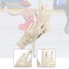 Figure Skating Competition Gloves Thermal Comfortable with Rhinestones Decoration Winter Skate