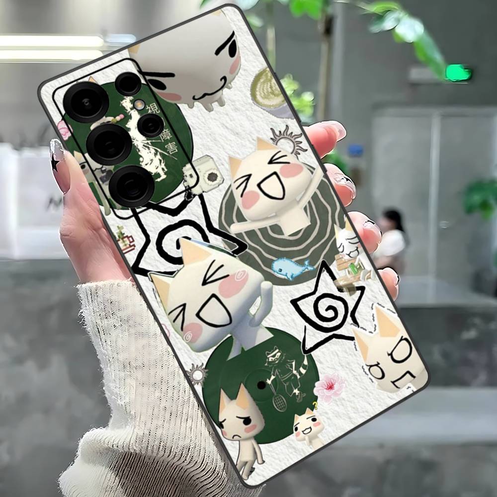 Popular Cute T-Ttoro I-Inoue Cat Phone Case For Samsung S 24 Fe 25 Ultra Plus 20 Lite 21 30 22 23 24 22 Ultra 5G Fundas