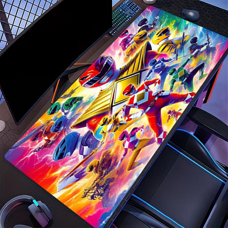 Mighty Morphin Power Rangers Print Mouse Pad, for Keyboard Pad Laptop PC Mat for Office Home Use, Desk Decor, Perfect Birthday Gift for Gamers