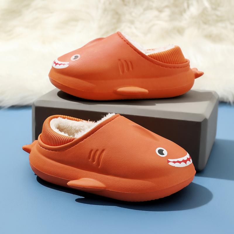 Winter Kinder süße Cartoon dicke Sohlen warme Baumwollschuhe Hausschuhe für zu Hause drinnen und draußen Baumwollpantoffeln 24-35