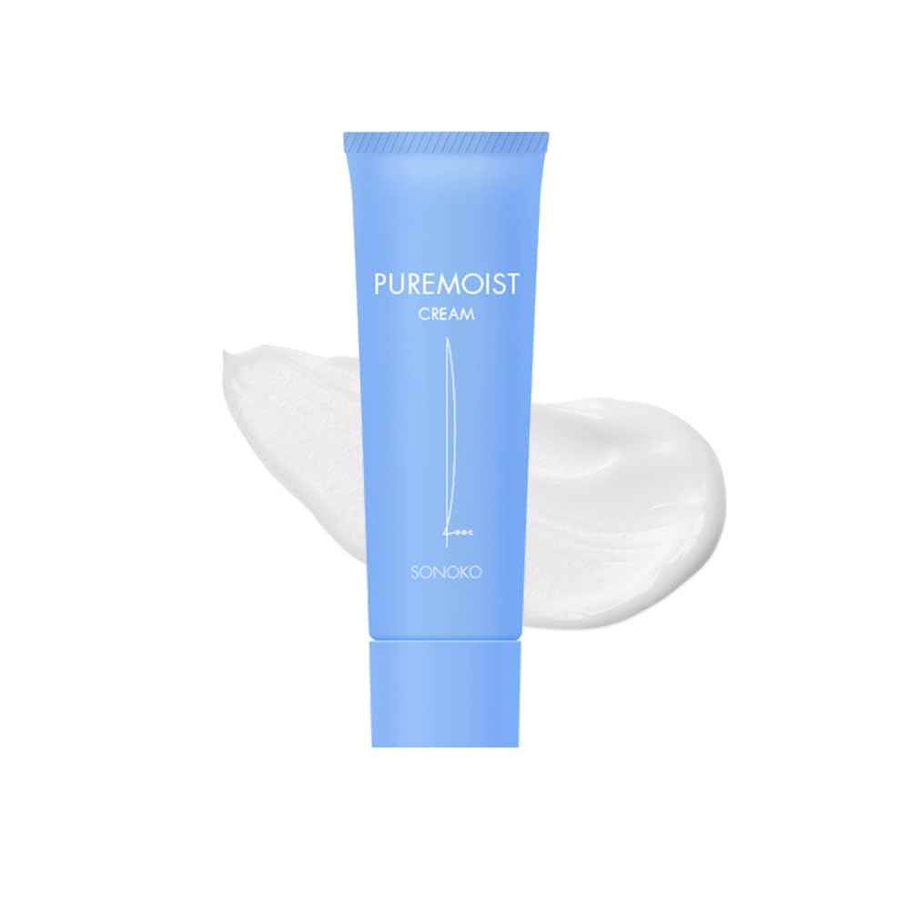 

SONOKO Pure Moist Cream 40г Увлажняющий крем с гиалуроновой кислотой и церамидами для и Сделано в Японии Sonoko 50-летие [Обновленный] Сухость, Поры,
